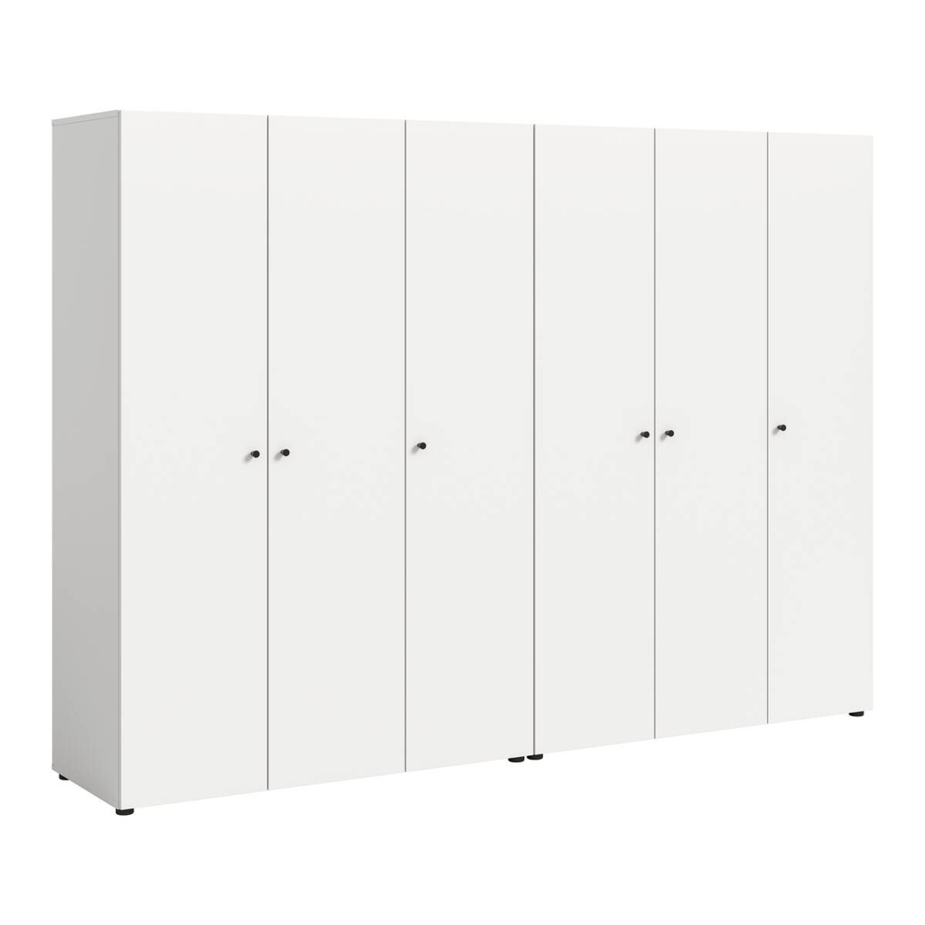 Kleiderschrank DARWIN weiß B/H/T: ca. 240x176x51 cm