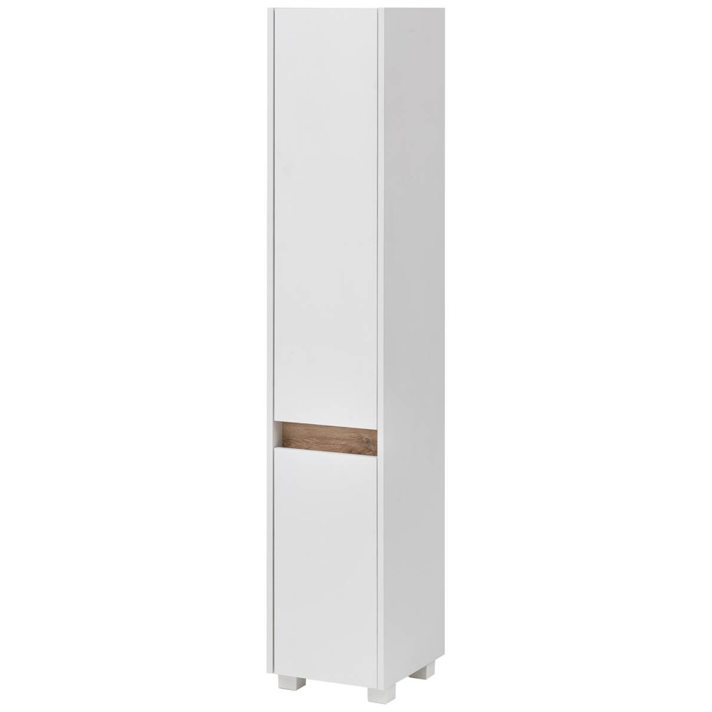 Hochschrank Cosmo perlweiß Optik B/H/T: ca. 30,2x164,5x33 cm
