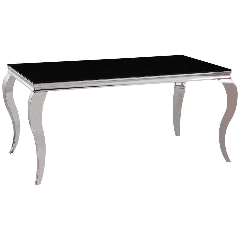 Esstisch CT053 schwarz lackiert B/H/T/S: ca. 160x76x90x1 cm