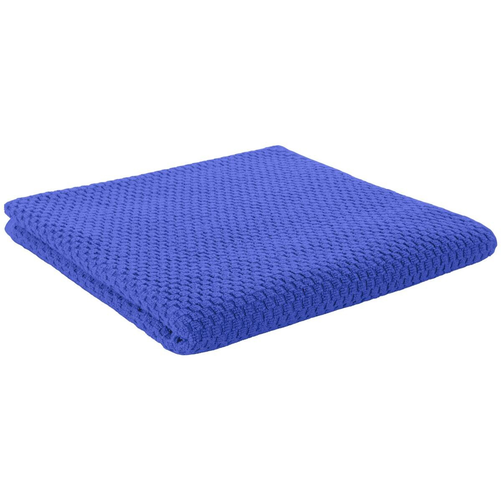 POCOline Duschtuch Popcorn blau Baumwolle B/L: ca. 70x140 cm