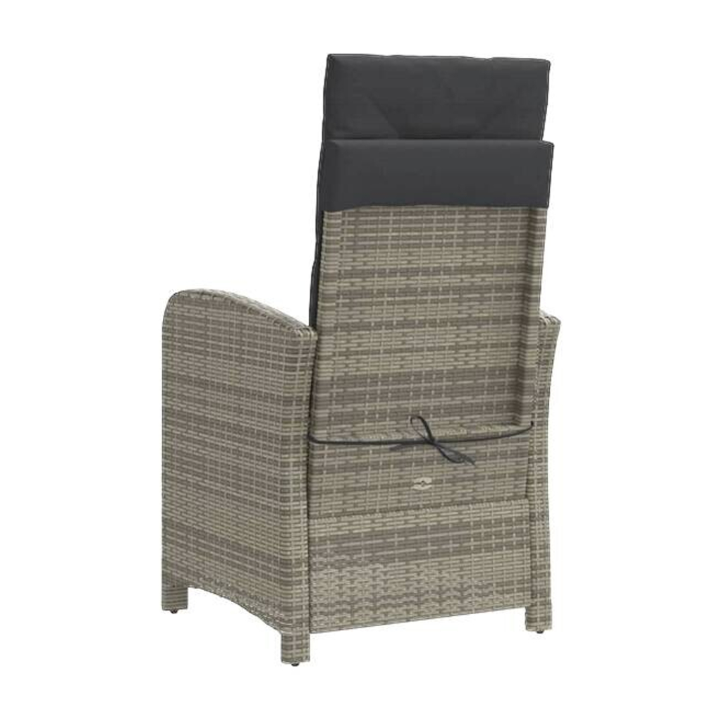 vidaXL Gartensessel grau Kunststoff B/H/L: ca. 58x93x57 cm