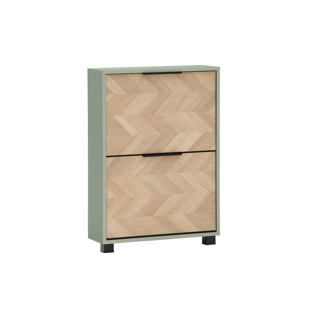Schuhkipper Piazza, 2er Pistazie Eiche Nachbildung B/H/T: ca. 59,8x85,7x19,55 cm