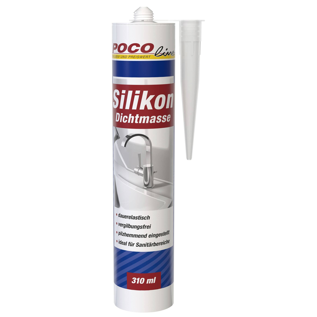 POCOline Silikon Fugendicht transparent ca. 0,31 l