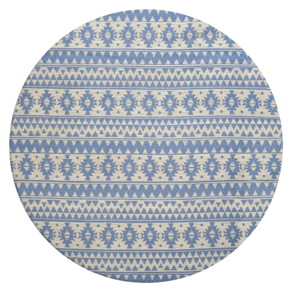 Kayoom Flachgewebeteppich Sunny 210 hellblau D: ca. 120 cm