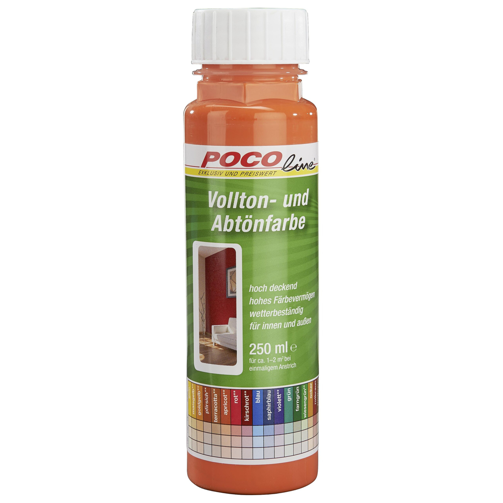 POCOline Vollton- und Abtönfarbe apricot ca. 0,25 l