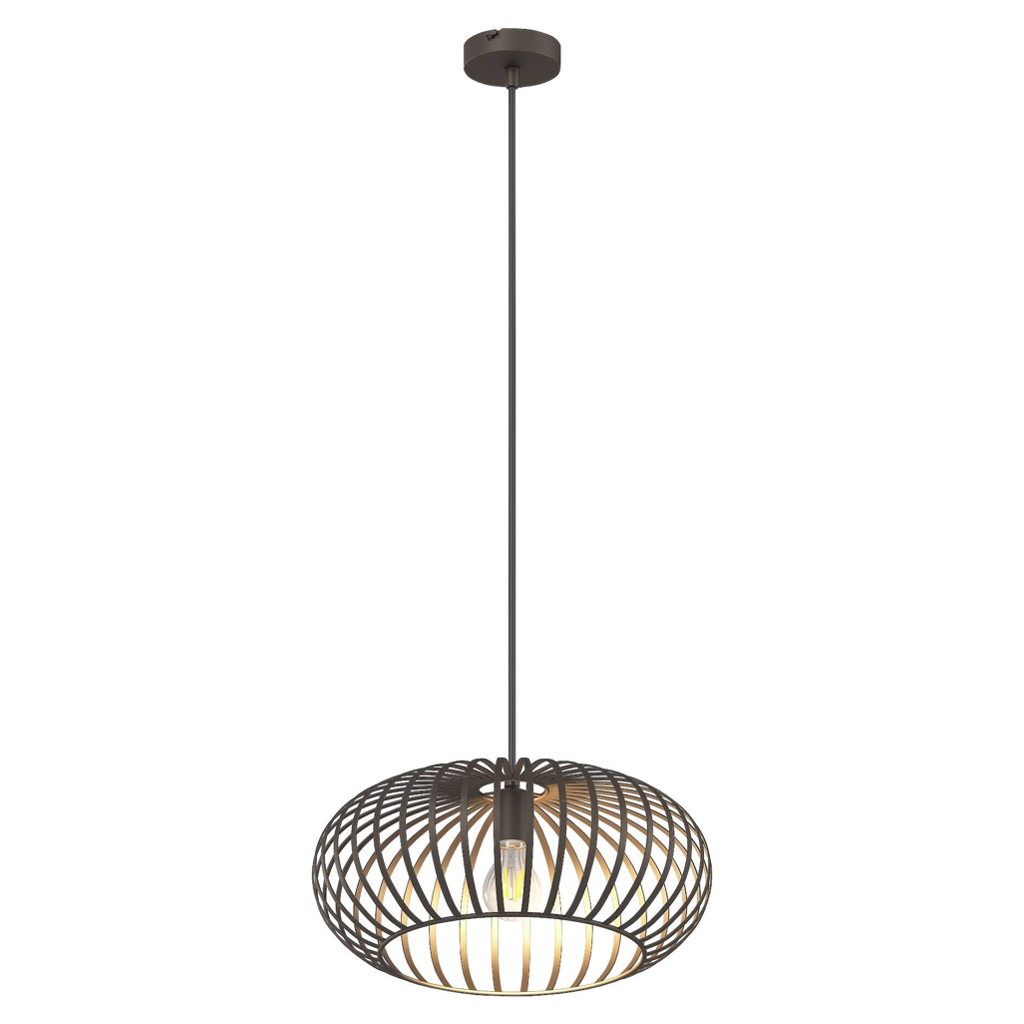 Nowa Pendelleuchte 33270111 rost Metall H/D: ca. 150x40 cm E27 1 Brennstellen