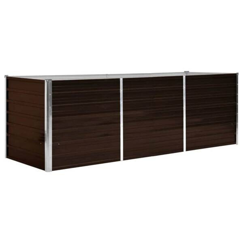 Hochbeet braun Stahl B/H/L: ca. 80x77x240 cm