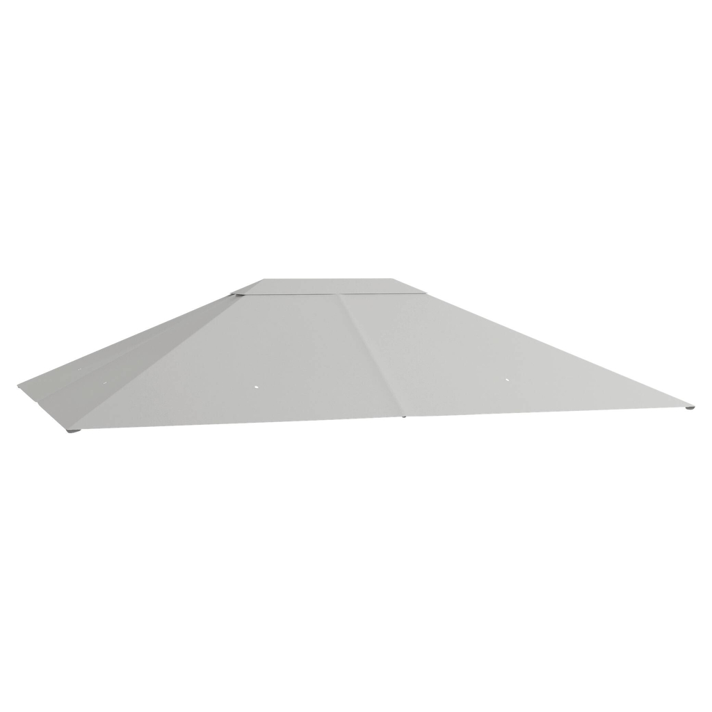 Outsunny Pavillondach hellgrau Polyester B/H/L: ca. 297x1x397 cm