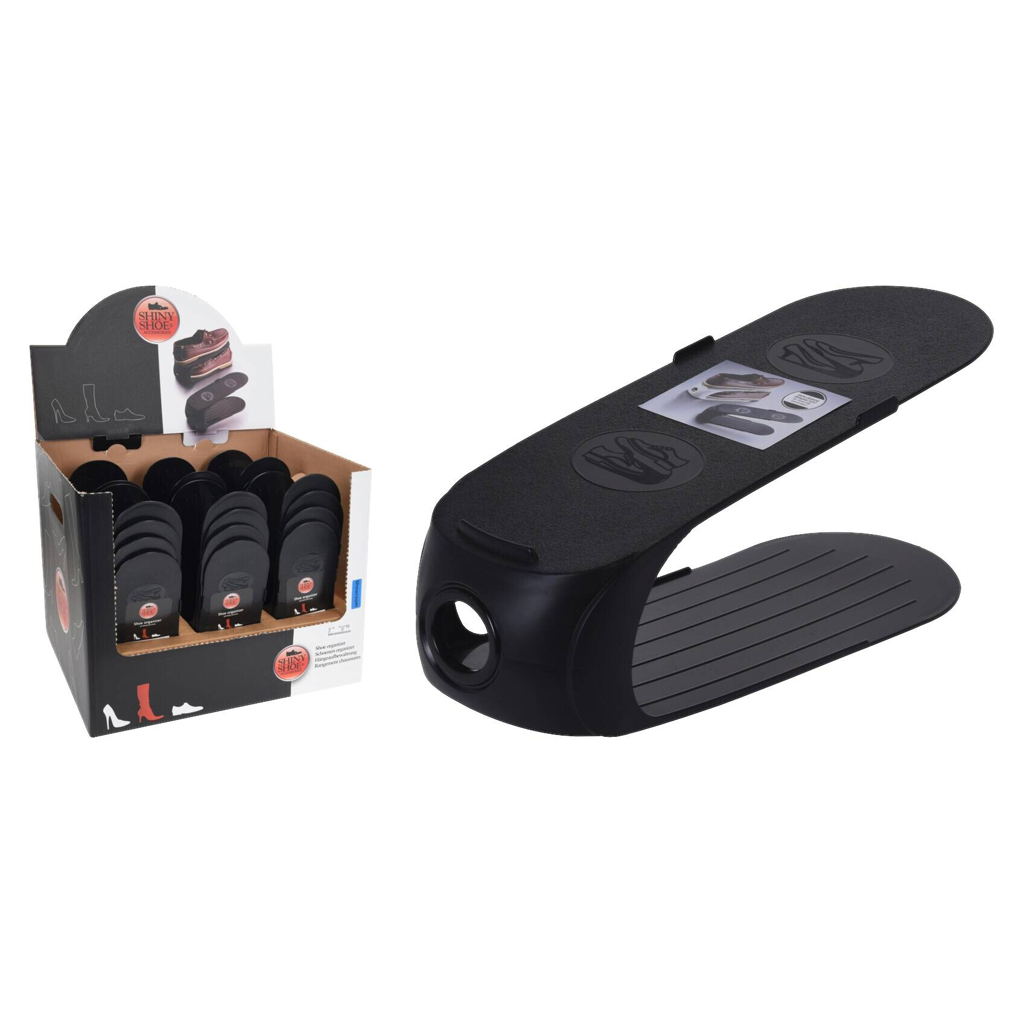 Schuh-Organizer schwarz Kunststoff B/H/L: ca. 10,5x15x26 cm