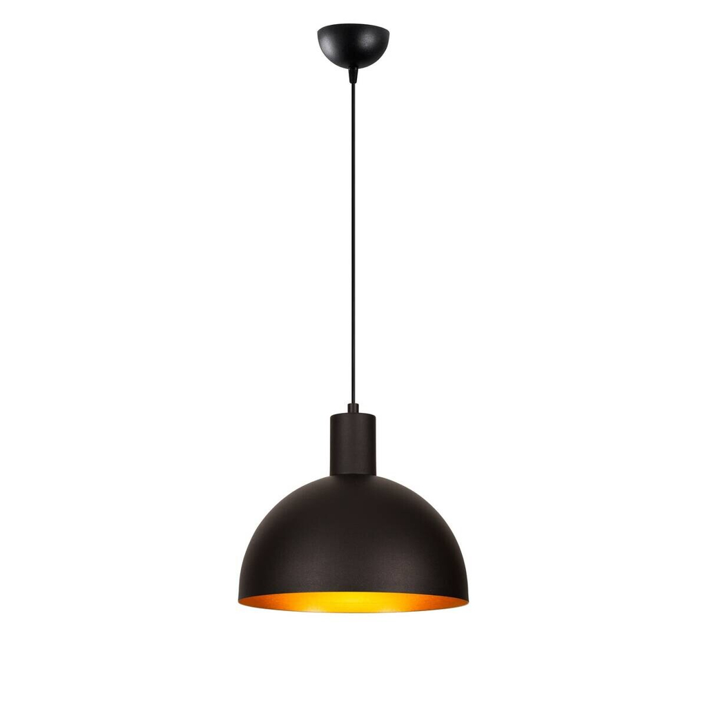 Opviq Pendelleuchte Sivani gold schwarz B/H/T/L/D: ca. 30x117x30x30x30 cm E27 1 Brennstellen
