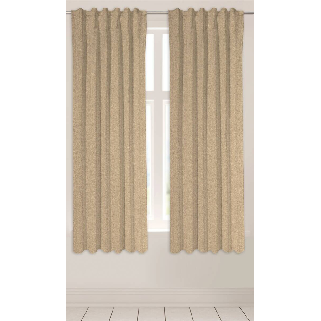 POCOline Kombivorhang Ulrich sand B/L: ca. 135x175 cm