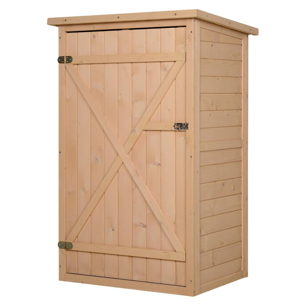 Outsunny Gartenhaus natur B/H/L: ca. 56x115x75 cm