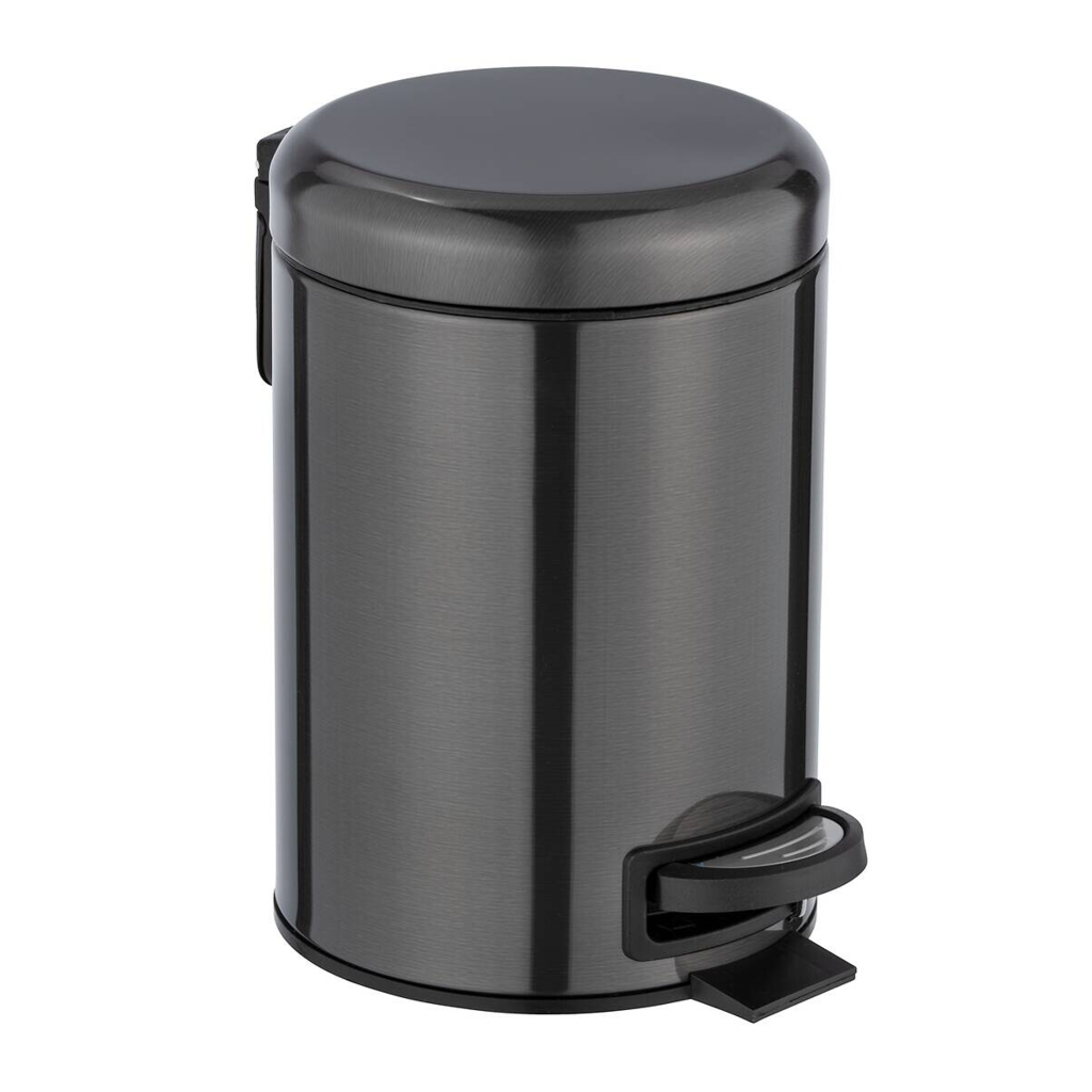 Kosmetikeimer schwarz Edelstahl ca. 3 l