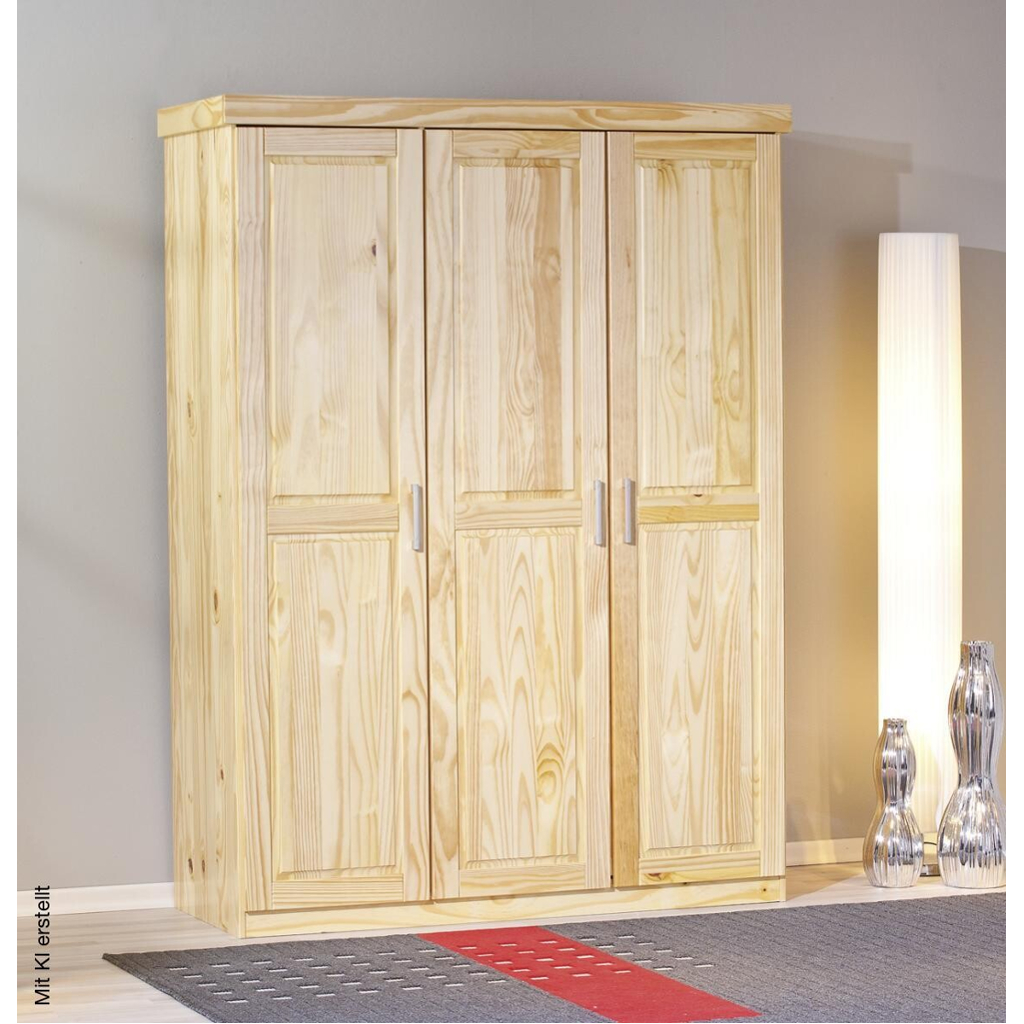 Kleiderschrank Pelle natur B/H/T: ca. 140x190x55 cm