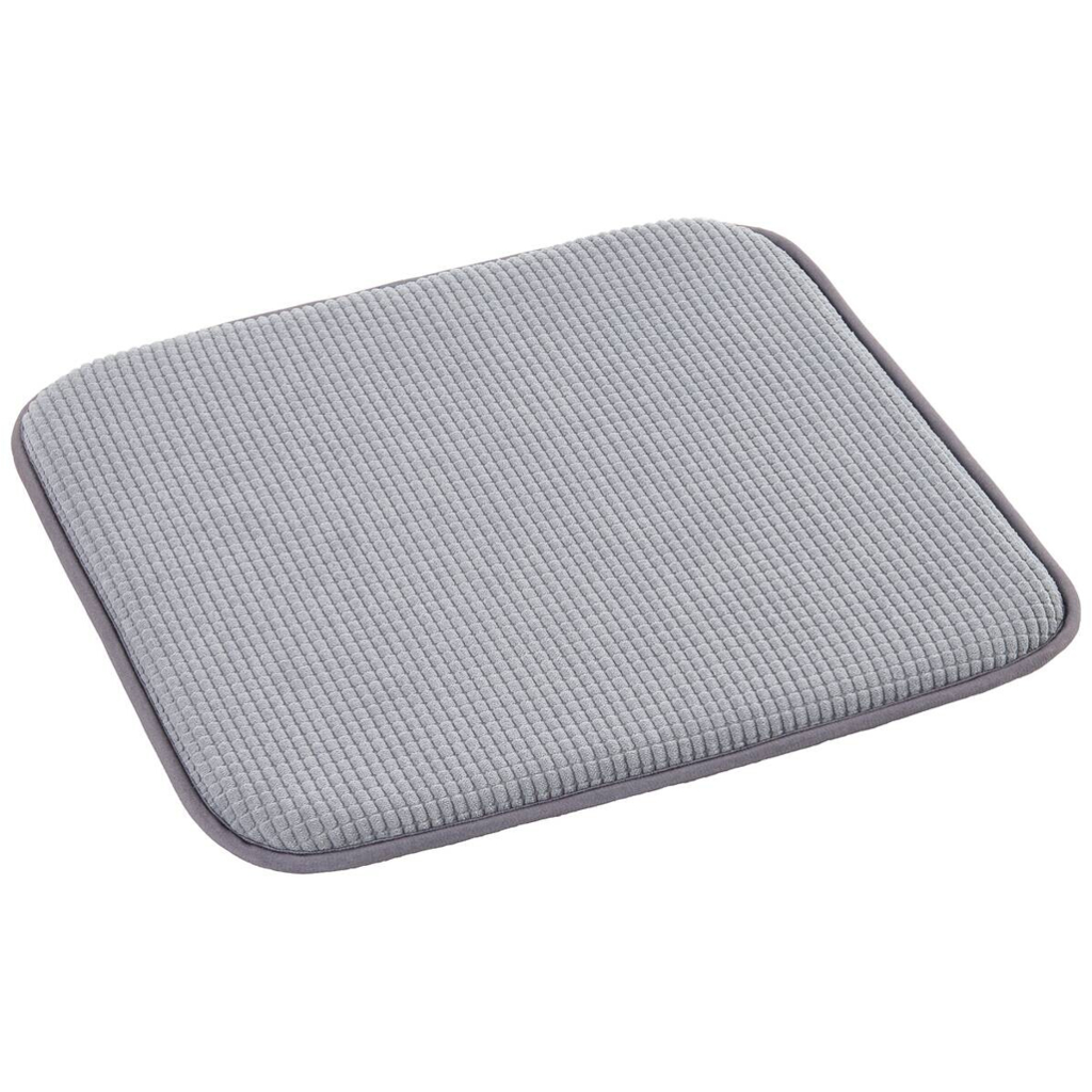 Sitzkissen silber Polyester B/H/L: ca. 38x2x38 cm