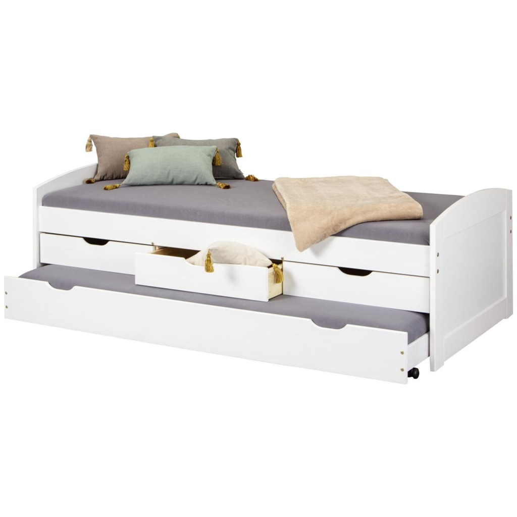 Funktionsbett Ulli weiß Liegefläche B/L: ca. 90x200 cm