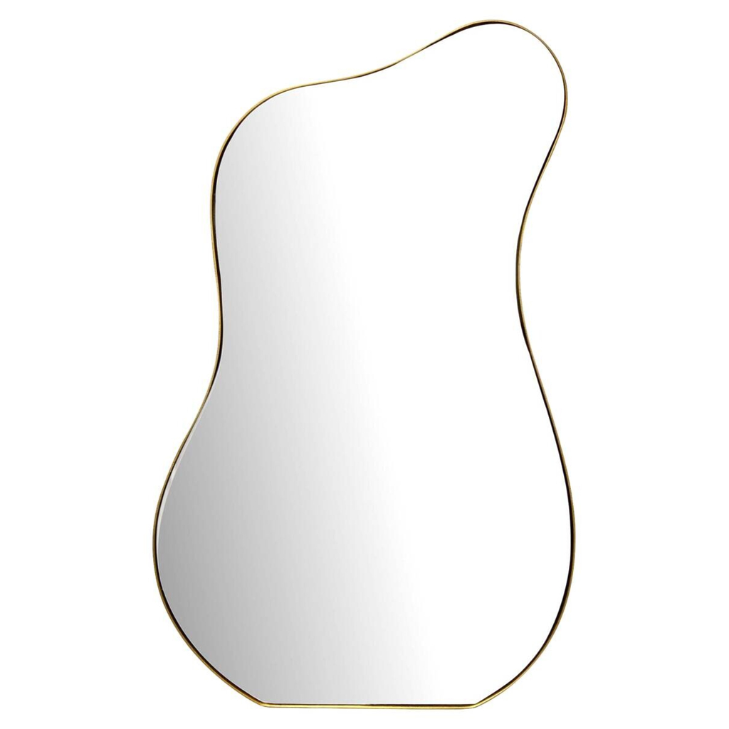 Wohnling Wandspiegel gold Metall B/H/T: ca. 60x100x2,5 cm