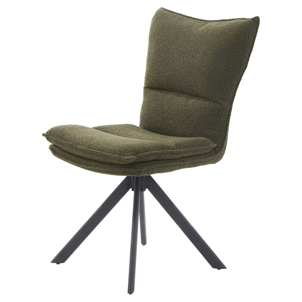 Stuhl  grün Webstoff B/H/T: ca. 52x91x61 cm