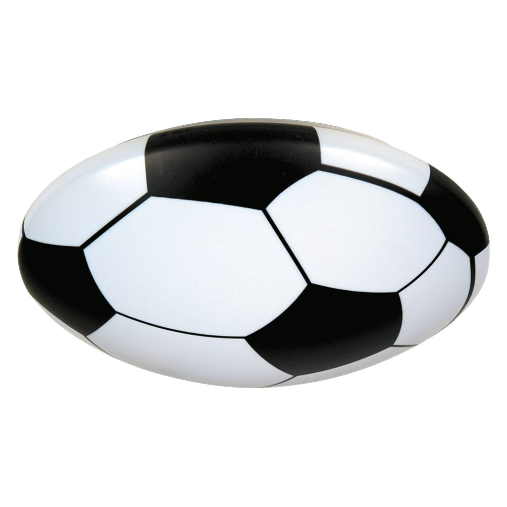 Niermann Kinderdeckenleuchte Fußball schwarz weiß Kunststoff H/D: ca. 10x36 cm E27 1 Brennstellen