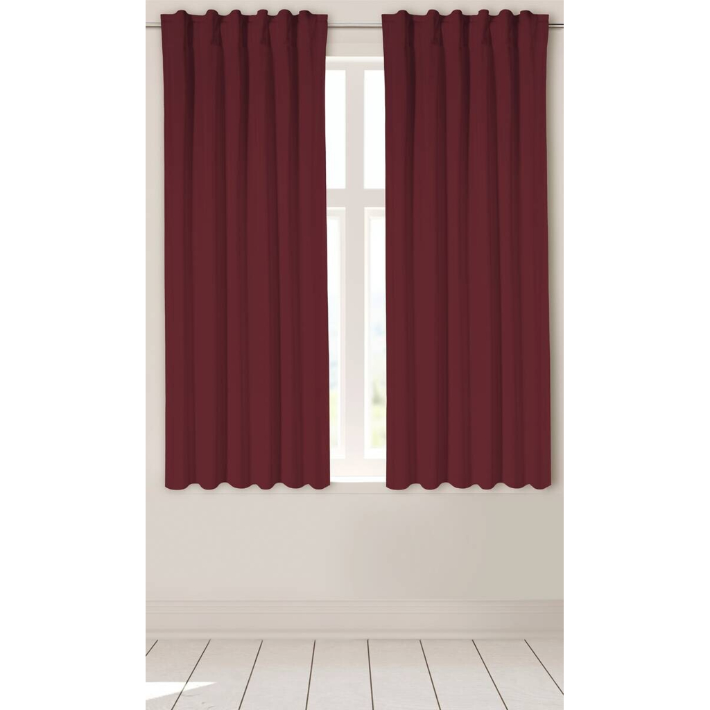 Thermovorhang Kiruna weinrot B/L: ca. 140x175 cm