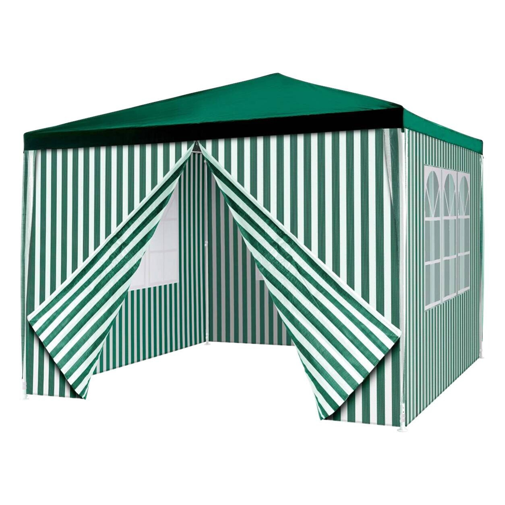 VCM Pavillon grün Polyester-Mischgewebe B/H/L: ca. 300x187x300 cm