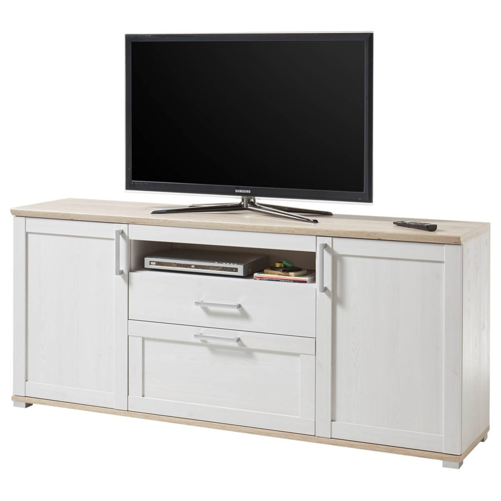 TV-Highboard Romance Sibiu Lärche Nachbildung San-Remo Nachbildung B/H/T: ca. 190x82x44 cm