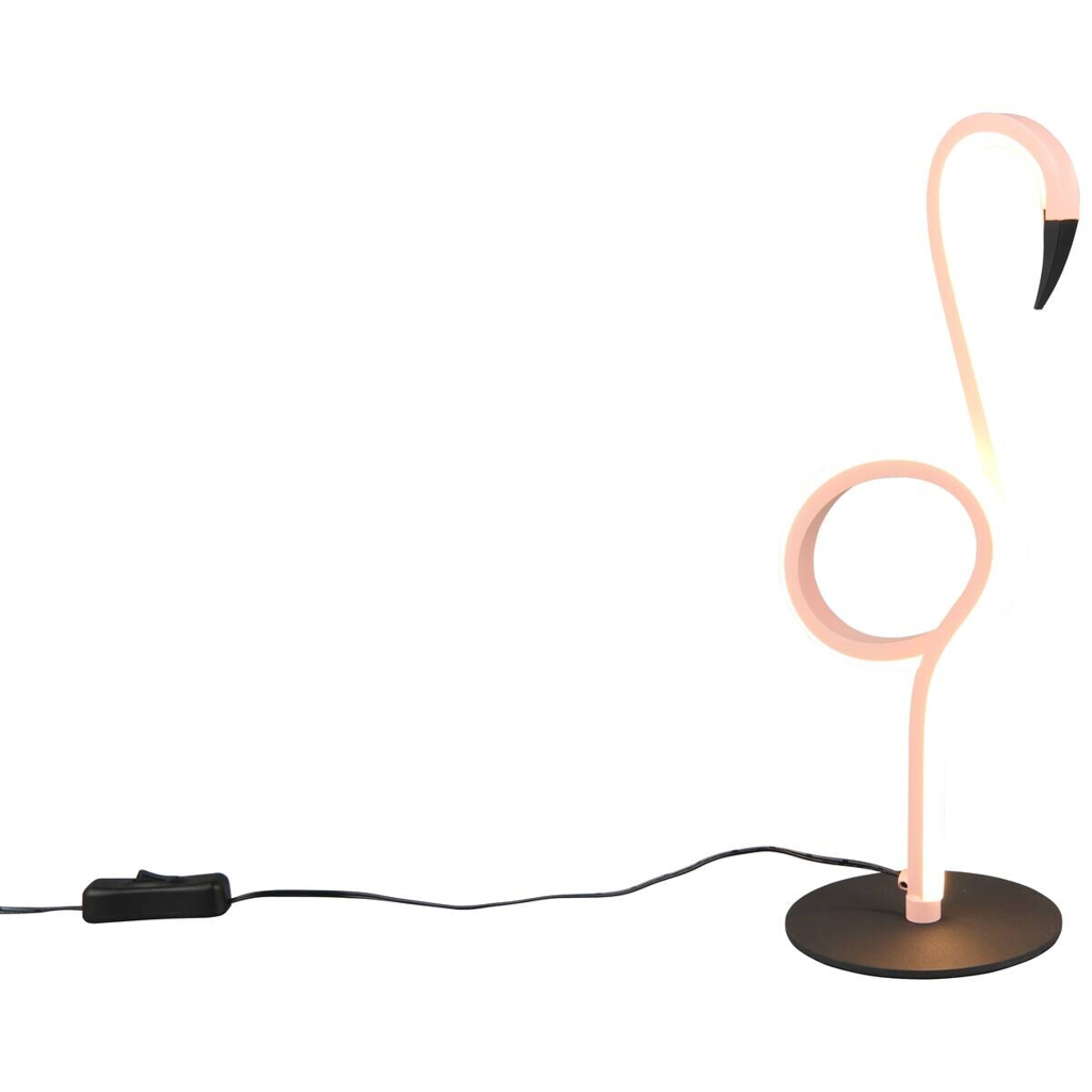 Reality LED-Tischleuchte Ingo pink Metall B/L: ca. 35x14,5 cm