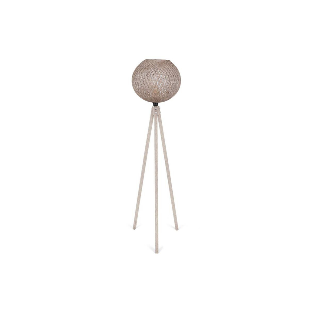 Opviq Stehlampe creme MDF B/H/T/L/D: ca. 38x145x38x38x38 cm E27 1 Brennstellen