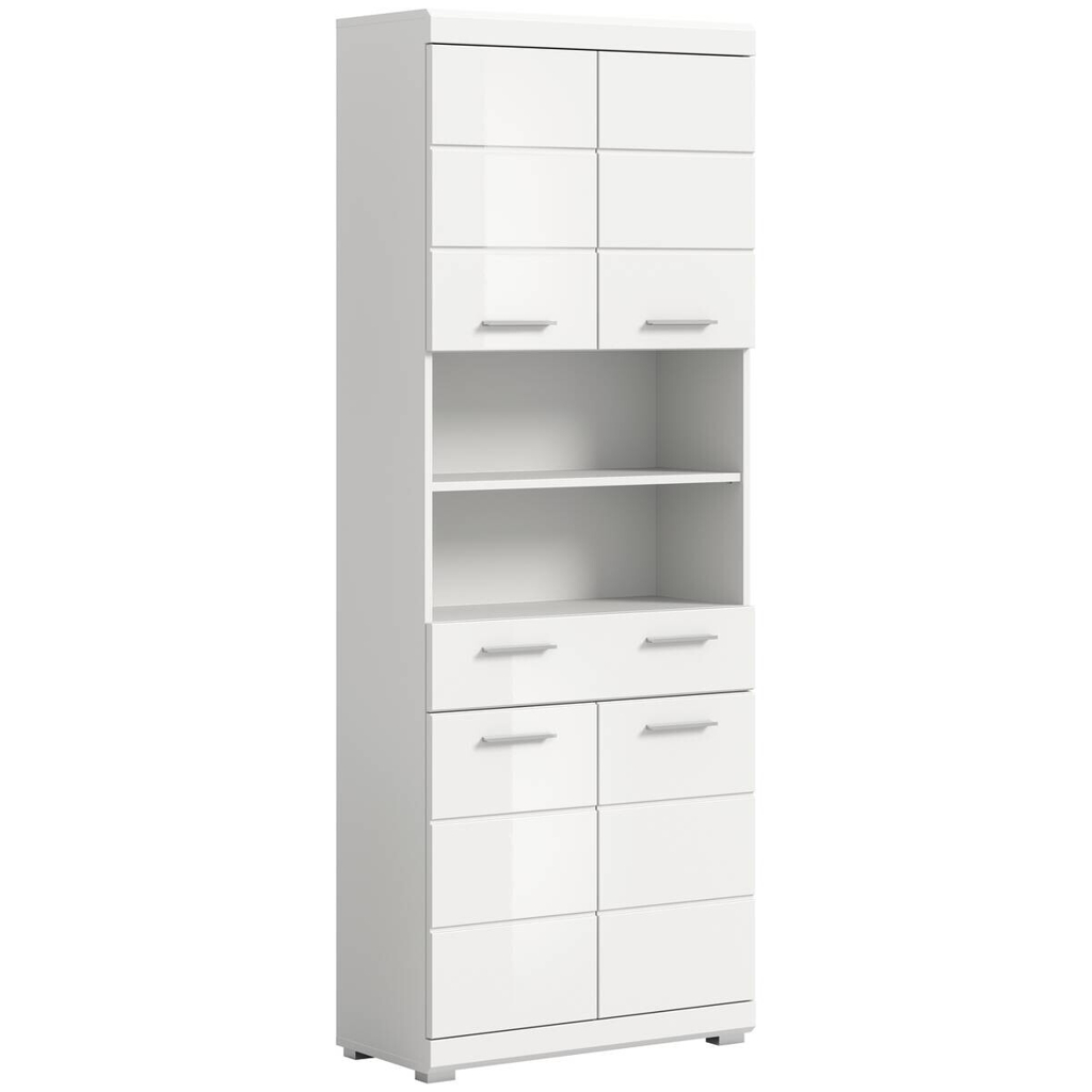 Badhochschrank Scout weiß weiß Hochglanz B/H/T: ca. 74x191x31 cm