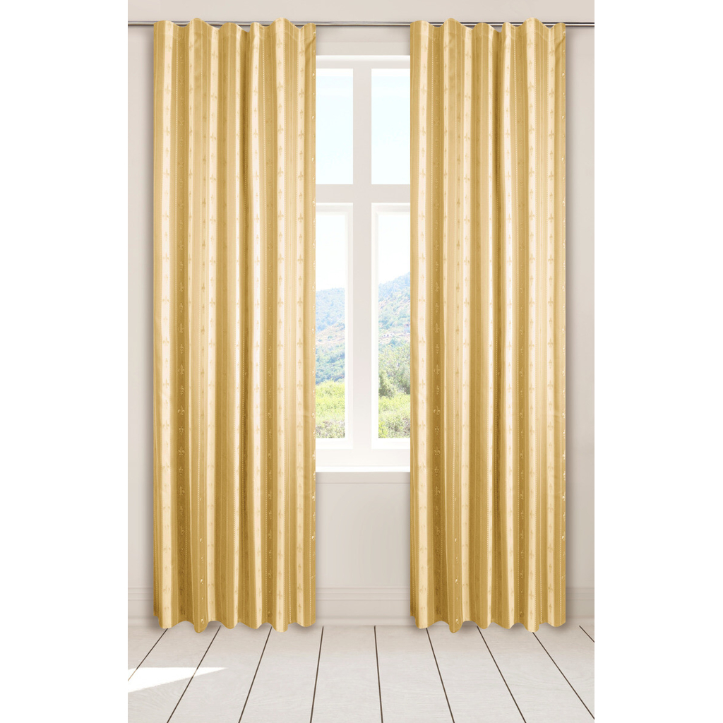 POCOline Dekovorhang Classic natur B/L: ca. 140x245 cm