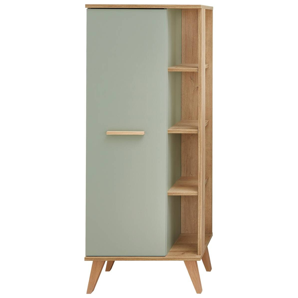 Midischrank Quickset 963 salbei Nachbildung Eiche Riviera Nachbildung B/H/T: ca. 50,5x120x33 cm
