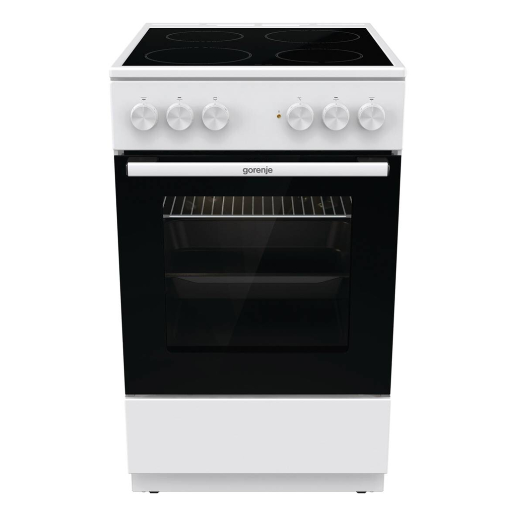Gorenje Standherd 50cm mit Glaskeramikkochfeld GEC5A21WG weiß B/H/T: ca. 50x85x59 cm