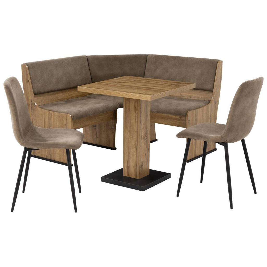 Eckbankgruppe Eiche Wild Nachbildung B/H/T: ca. 131x86x131 cm