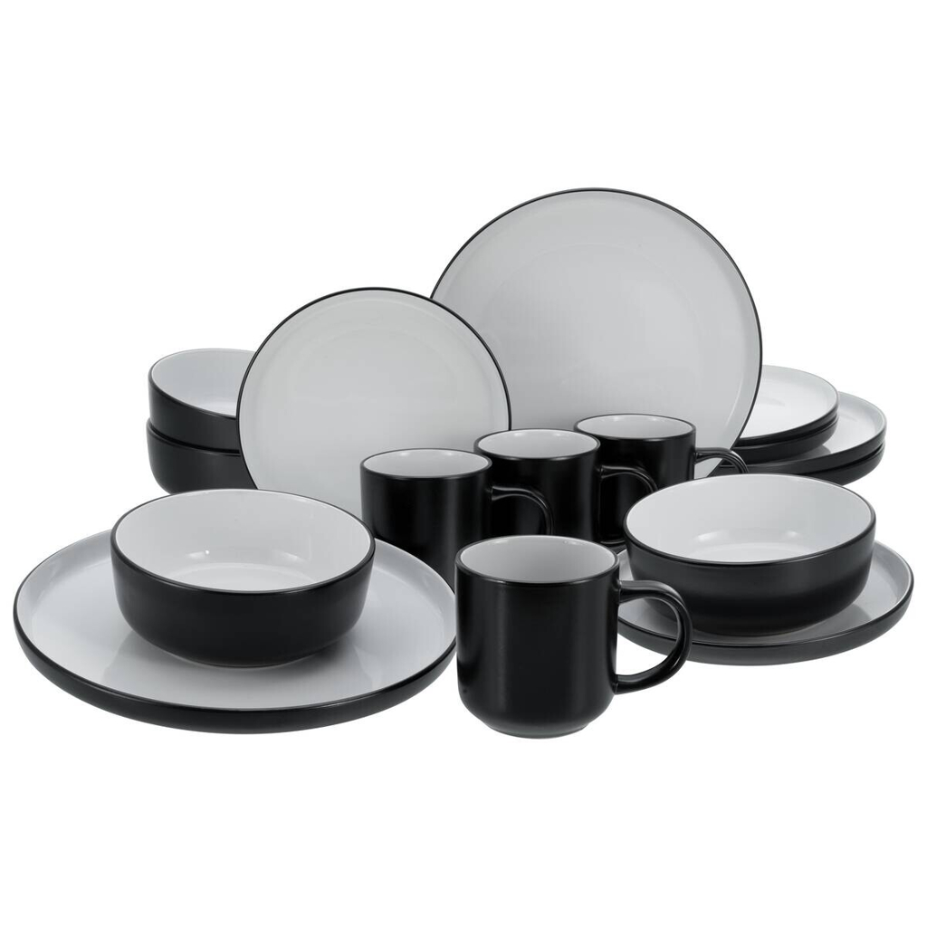 CreaTable Kombiservice Nordic weiß Steinzeug 16 tlg.