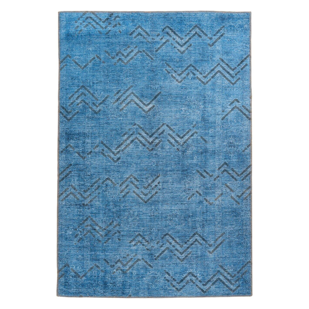 me gusta Kurzflorteppich Antique 325 blau B/L: ca. 80x150 cm