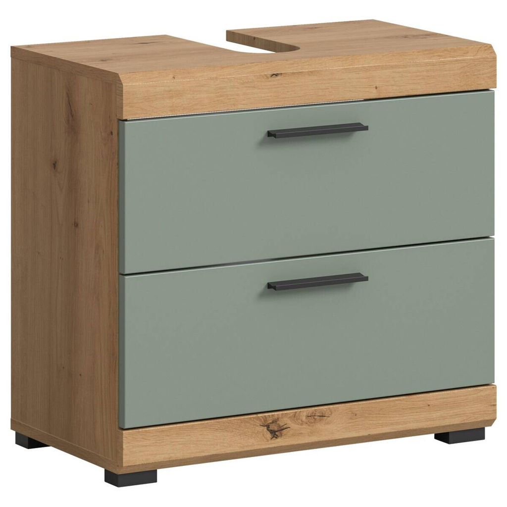 Waschbeckenunterschrank Scout Eiche Artisan Nachbildung salbei Nachbildung B/H/T: ca. 60x56x37 cm