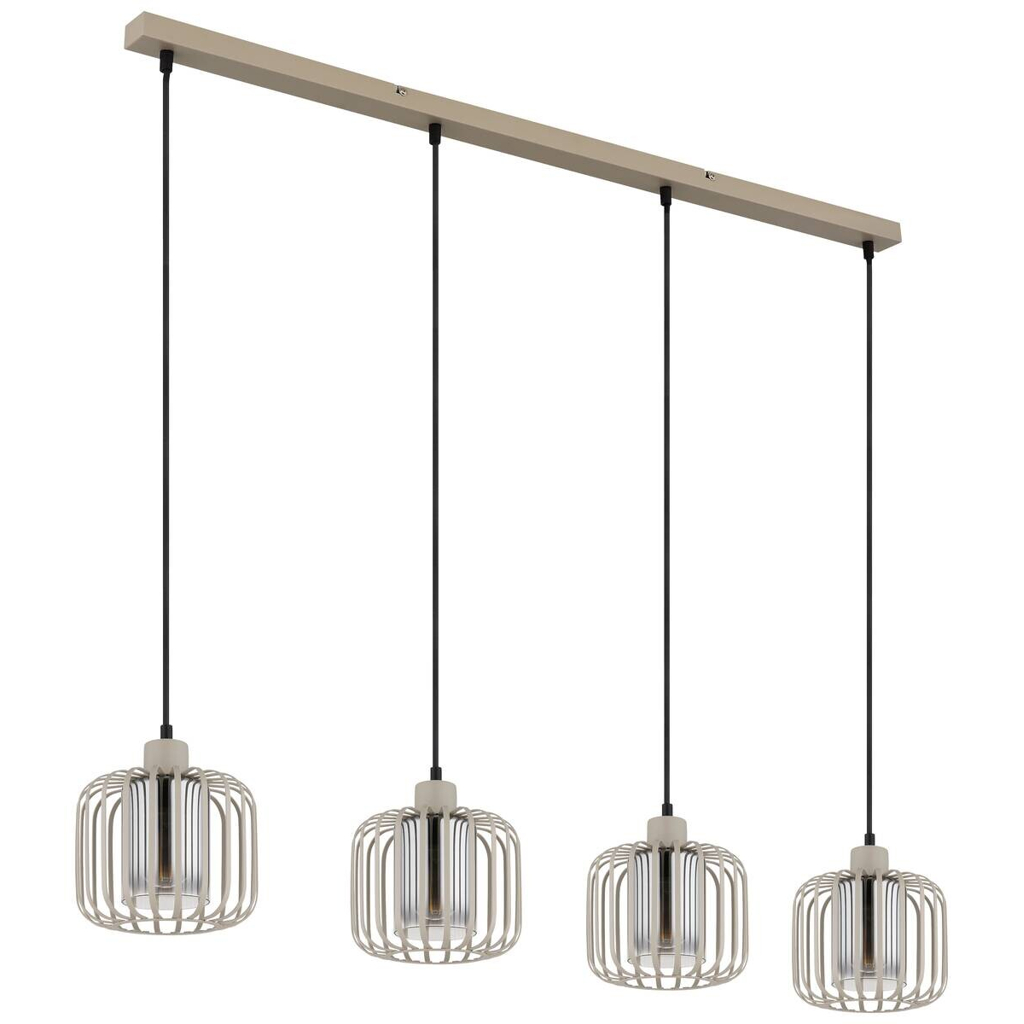 GLOBO Pendelleuchte Metall B/H/T/L: ca. 18x120x108x108 cm E27 4 Brennstellen