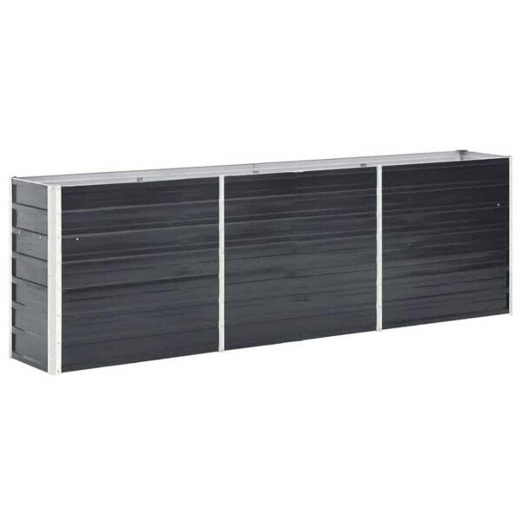 Hochbeet anthrazit Stahl B/H/L: ca. 40x77x240 cm