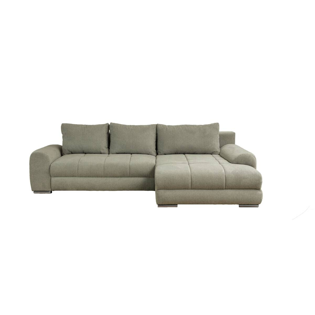 Ecksofa mit Bettfunktion und Bettkasten Lorenz olive Microfaser B/H/T: ca. 284x74x180 cm