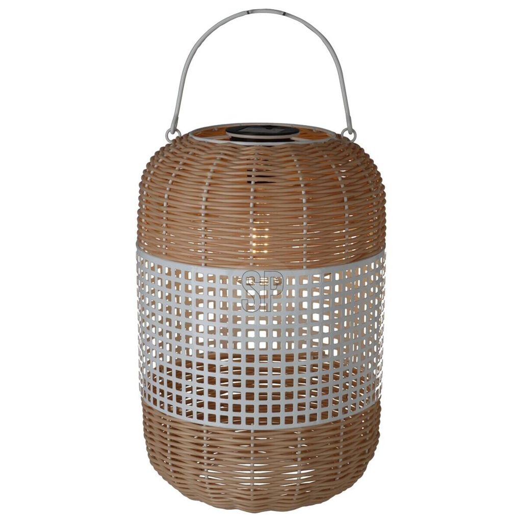 Solarlaterne schwarz Metall B/H/L: ca. 24x24x38 cm