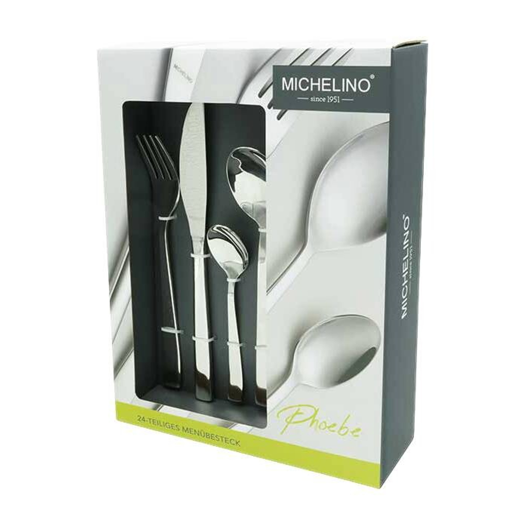 MICHELINO Besteckset Phoebe silber Edelstahl 24 tlg.
