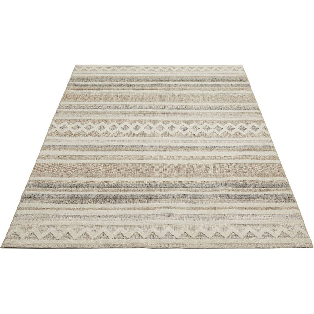 Webteppich Crosby Cremegrau B/L: ca. 120x170 cm