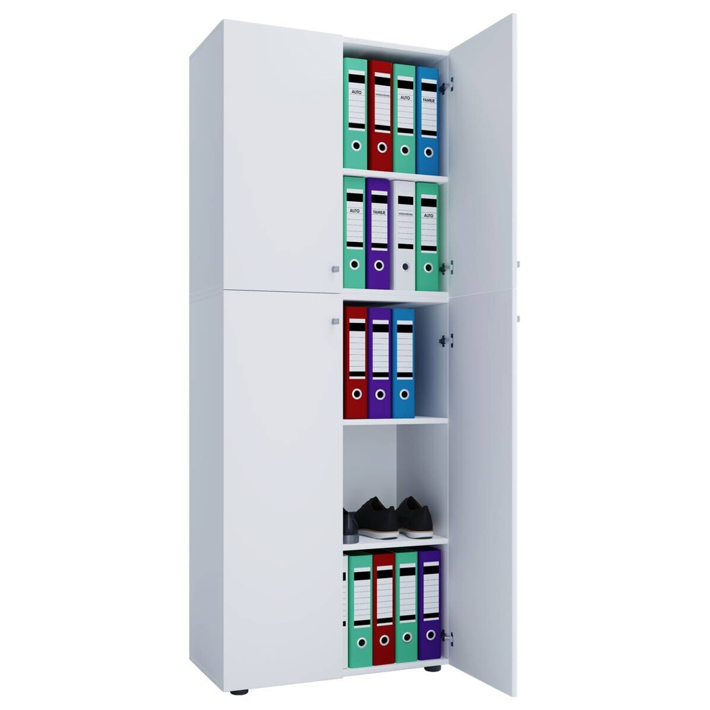Büroschrank Lona XXL weiß B/H/T: ca. 70x183x39 cm