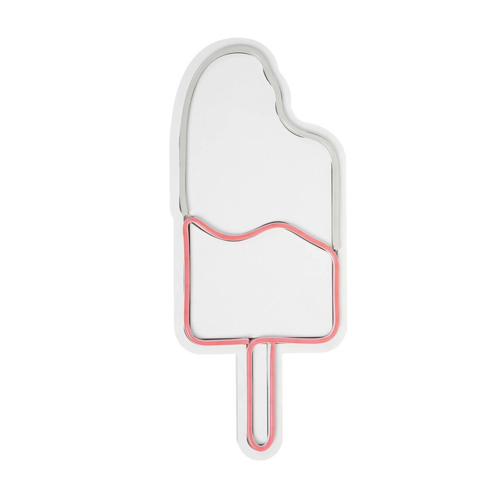 Opviq LED-Wandleuchte weiß rosa PVC B/H/T/L: ca. 17x40x2x17 cm