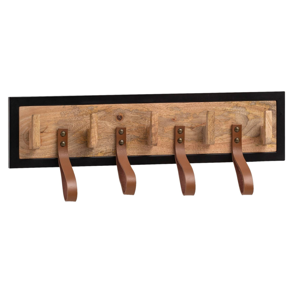 Wandgarderobe braun B/H/T: ca. 60x15x6 cm