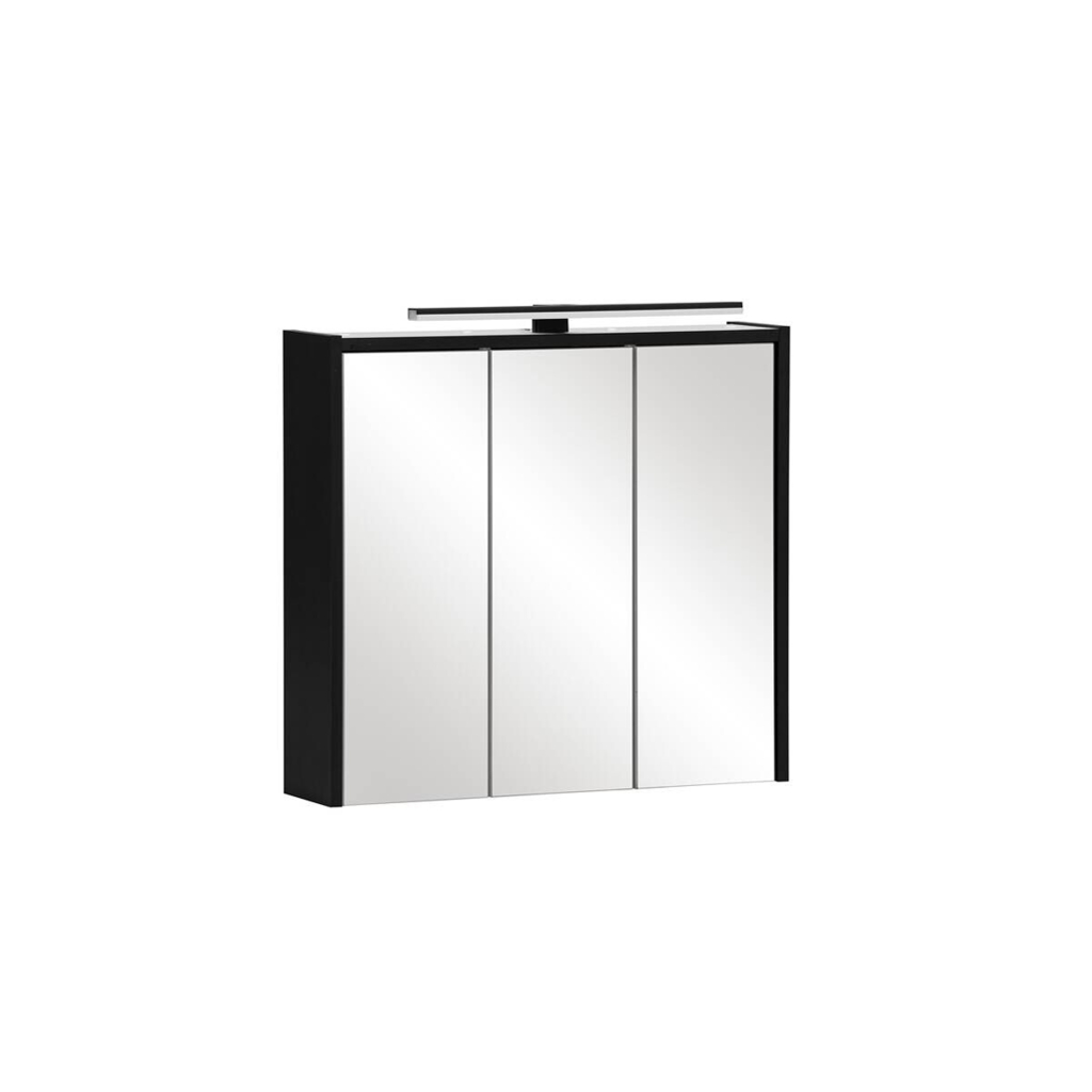 Spiegelschrank Emmik schwarz matt B/H/T: ca. 65x62,7x16 cm