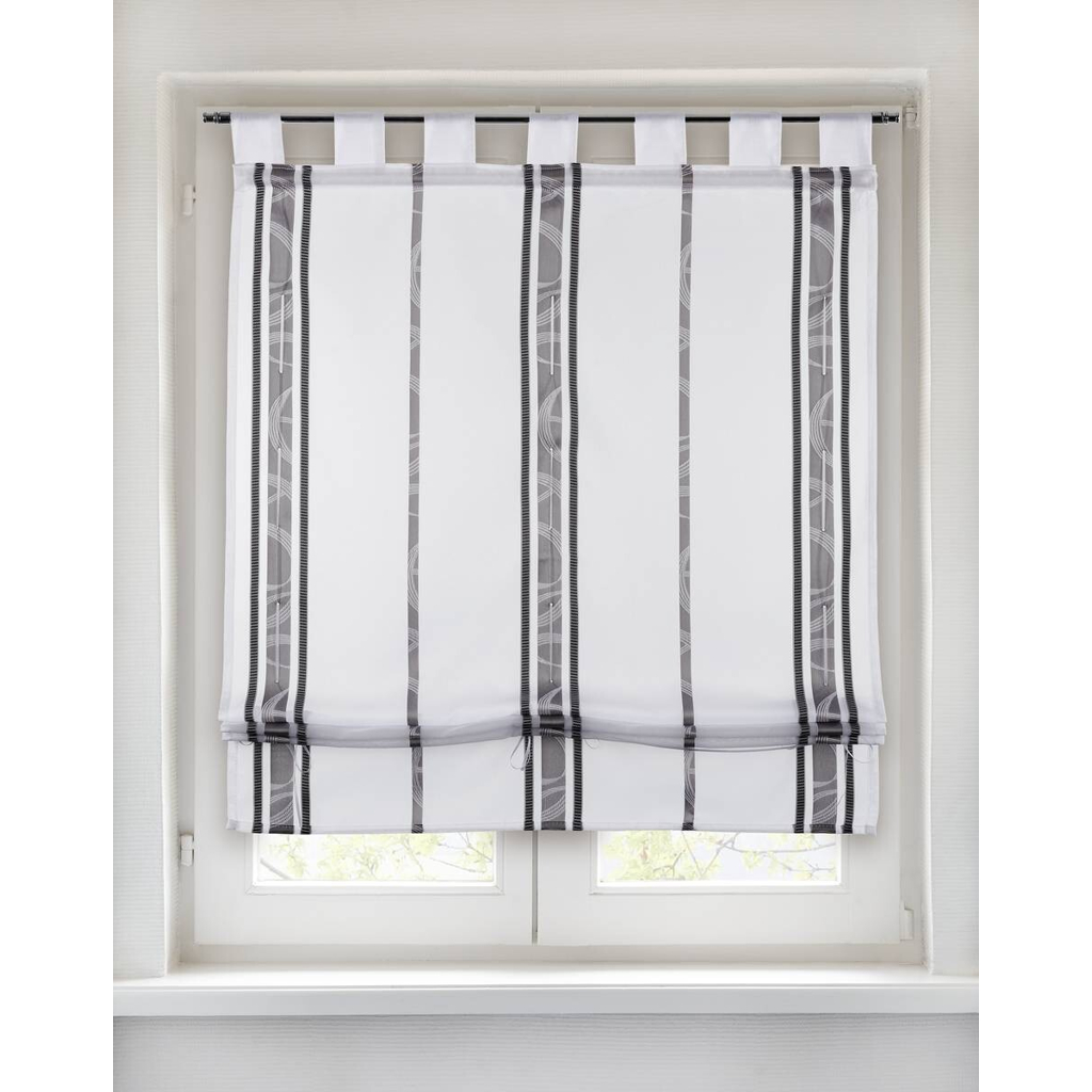 POCOline Bändchenrollo Klara grau B/L: ca. 80x140 cm