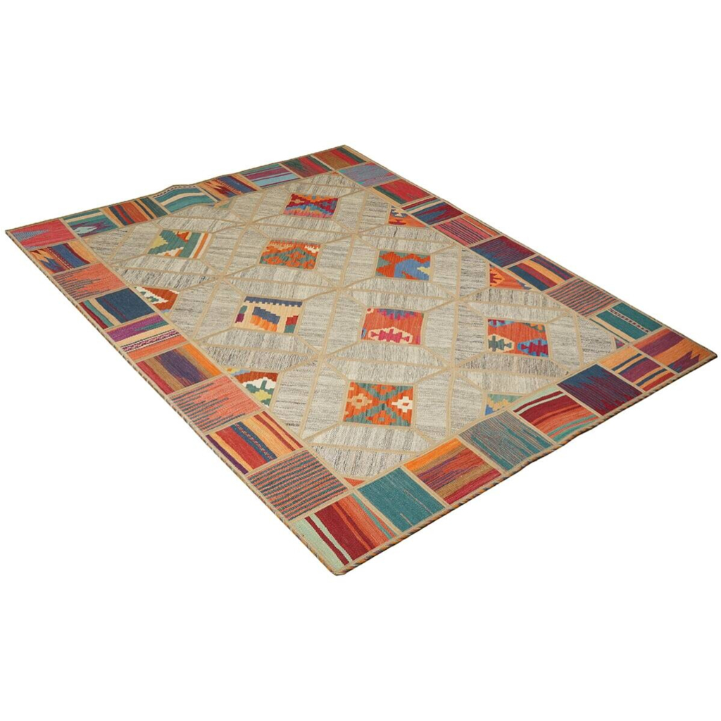 PersaTepp Teppich Kelim Tekkehdouz beige B/H/L: ca. 150x1x200 cm