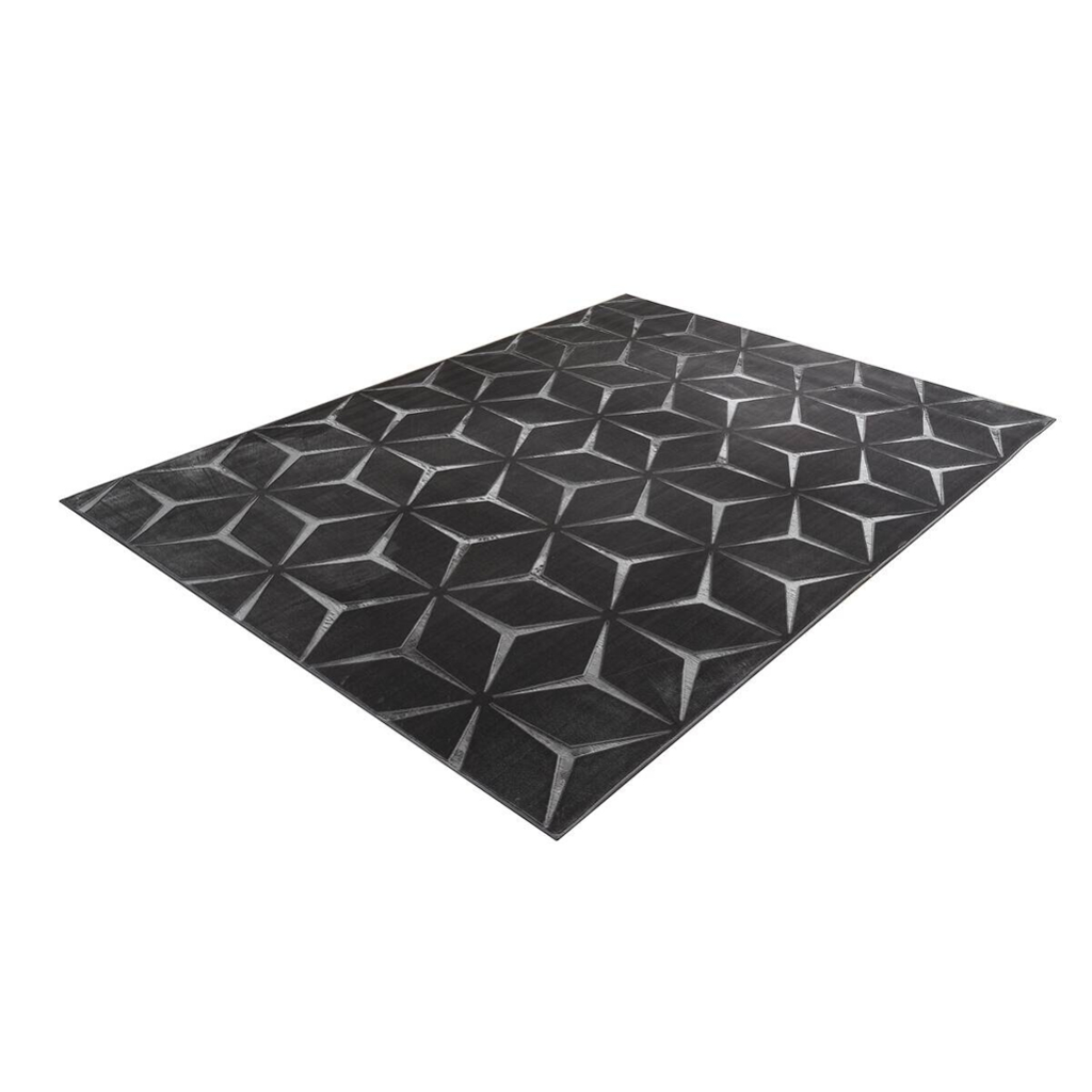Kayoom Teppich Calma 225 anthrazit B/L: ca. 80x150 cm
