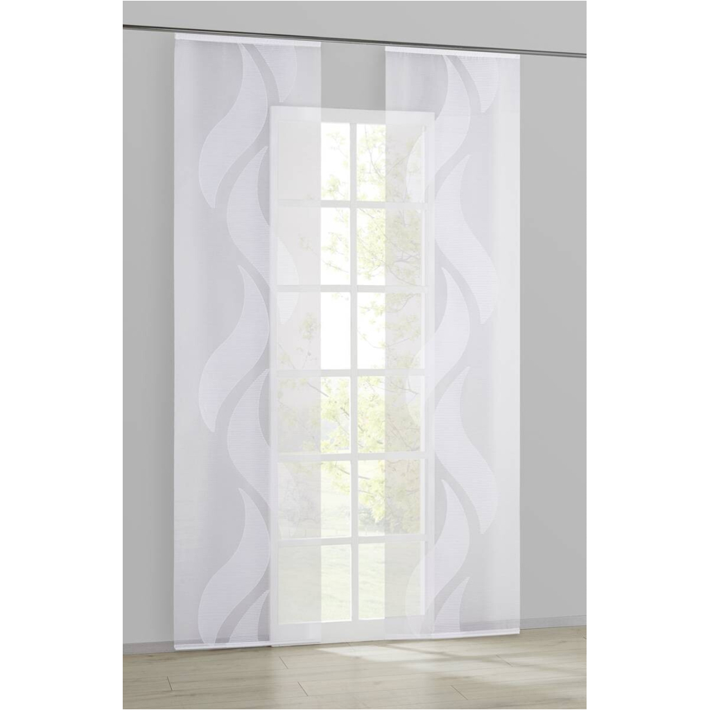 POCOline Schiebevorhang Flavio weiß B/L: ca. 60x245 cm